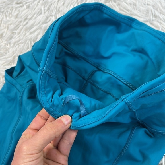 Lululemon Fast & Free Crop II *Nulux 19" Teal Blue - Picture 3 of 6